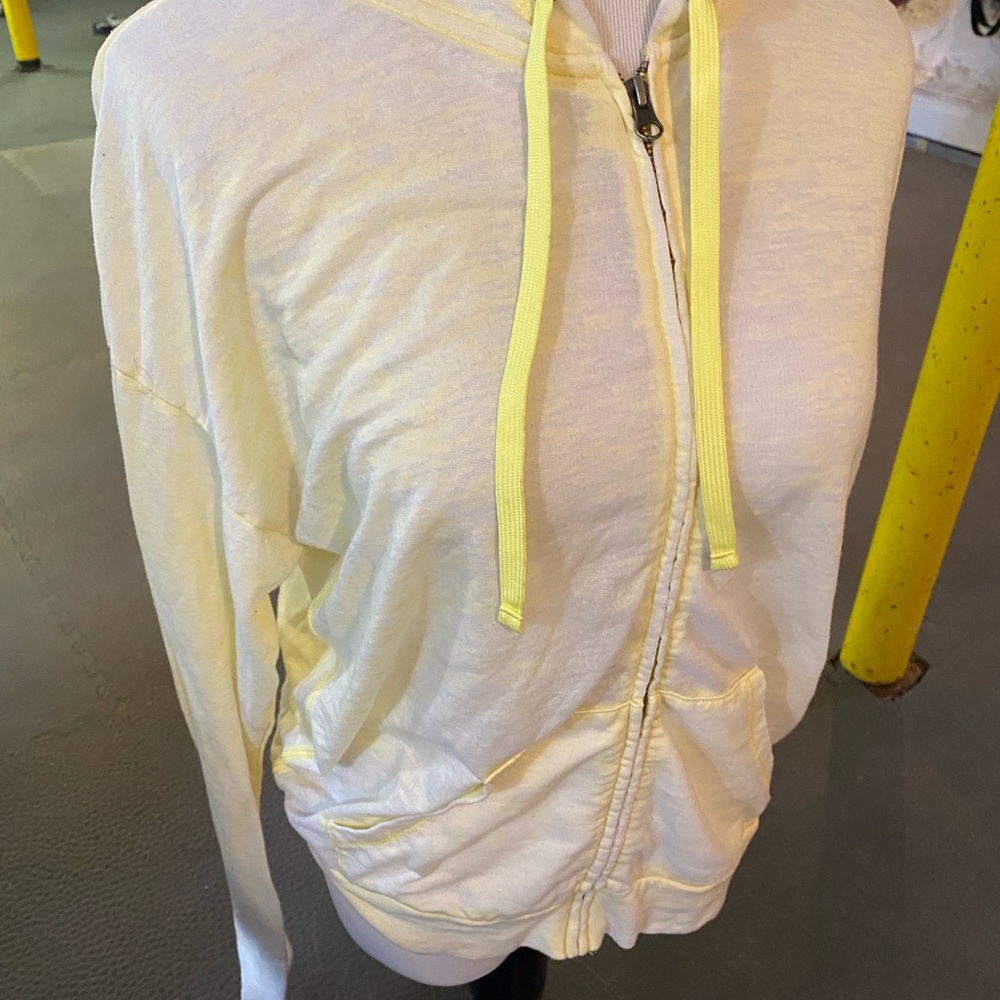 Lightweight Yellow Zip-Up Hoodie